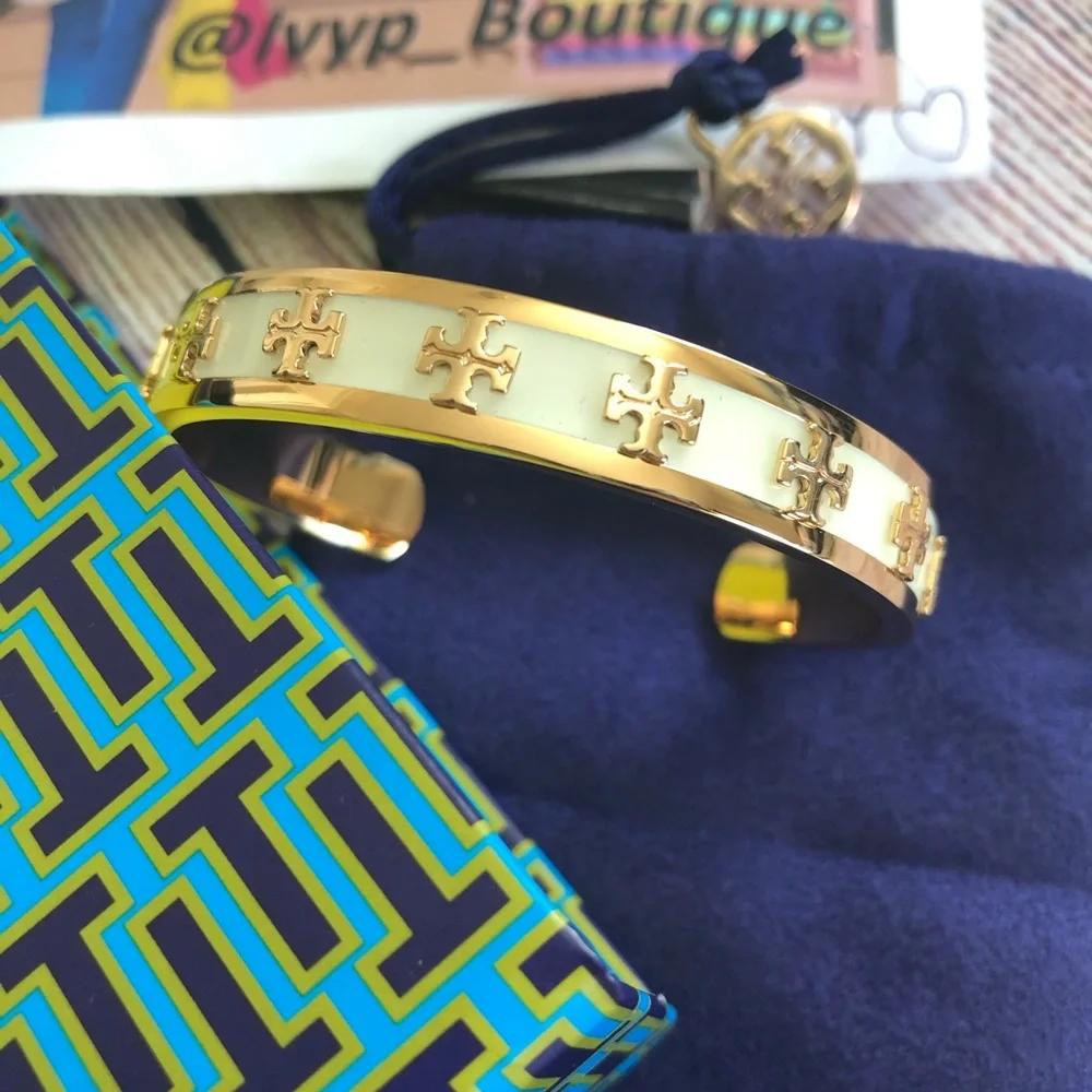 Tory Burch Kira Enameled Cuff